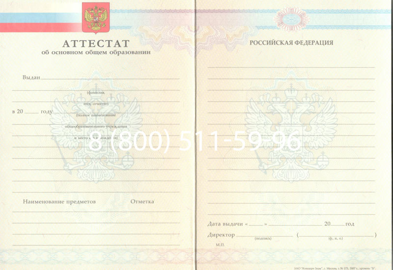 Купить Аттестат за 9 класс 2007-2010 годов в Новочебоксарске Купить Аттестат за 9 класс 2007-2010 годов в Новочебоксарске
